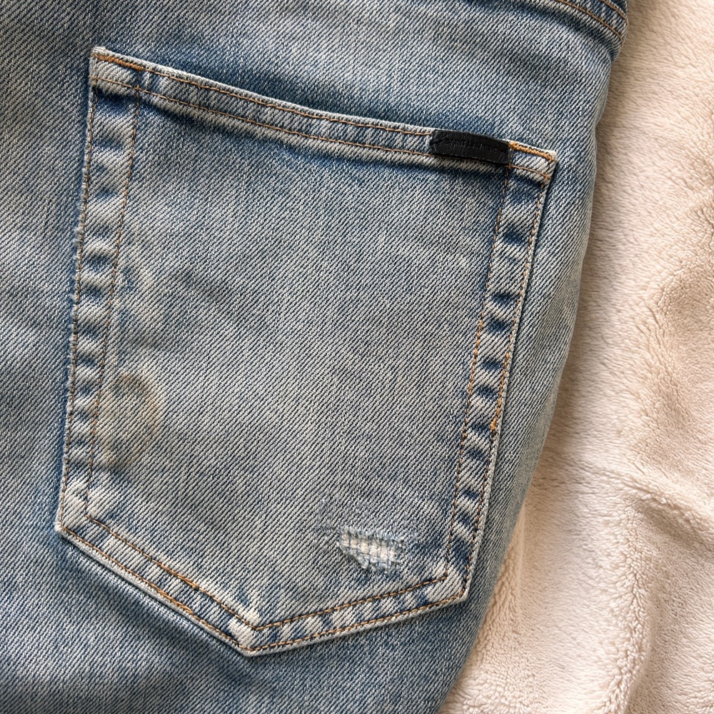 Saint Laurent Santa Monica Light Blue Denim Jeans - Picture 7 of 8